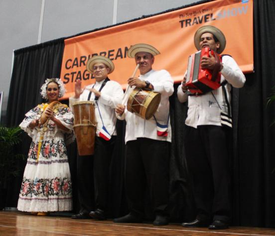 Cumbia band from Panama. Performing at the New York Times Travel show, January 2013.